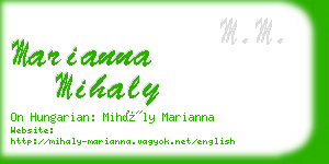 marianna mihaly business card